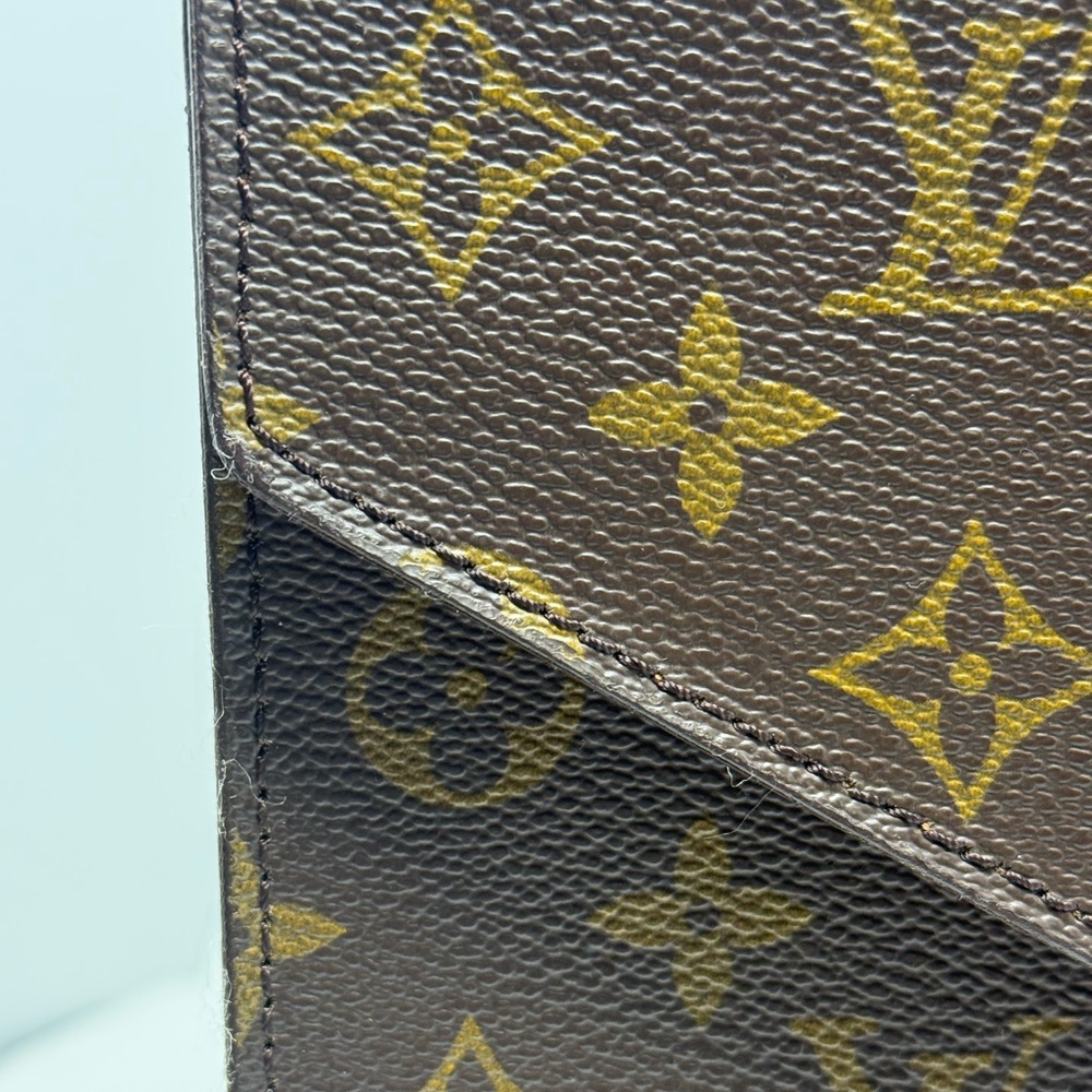 Louis Vuitton Monogram Porte-Document Sénateur Vintage Portfolio Laptop Case - Picture 9 of 16